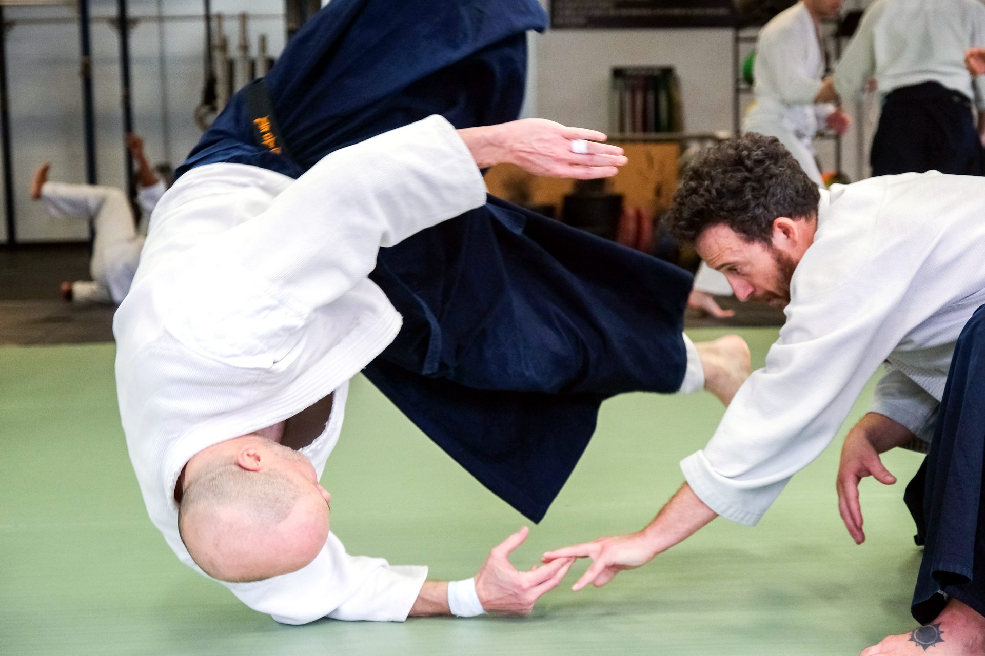 Aikido throw at Lemon Hill Aikido